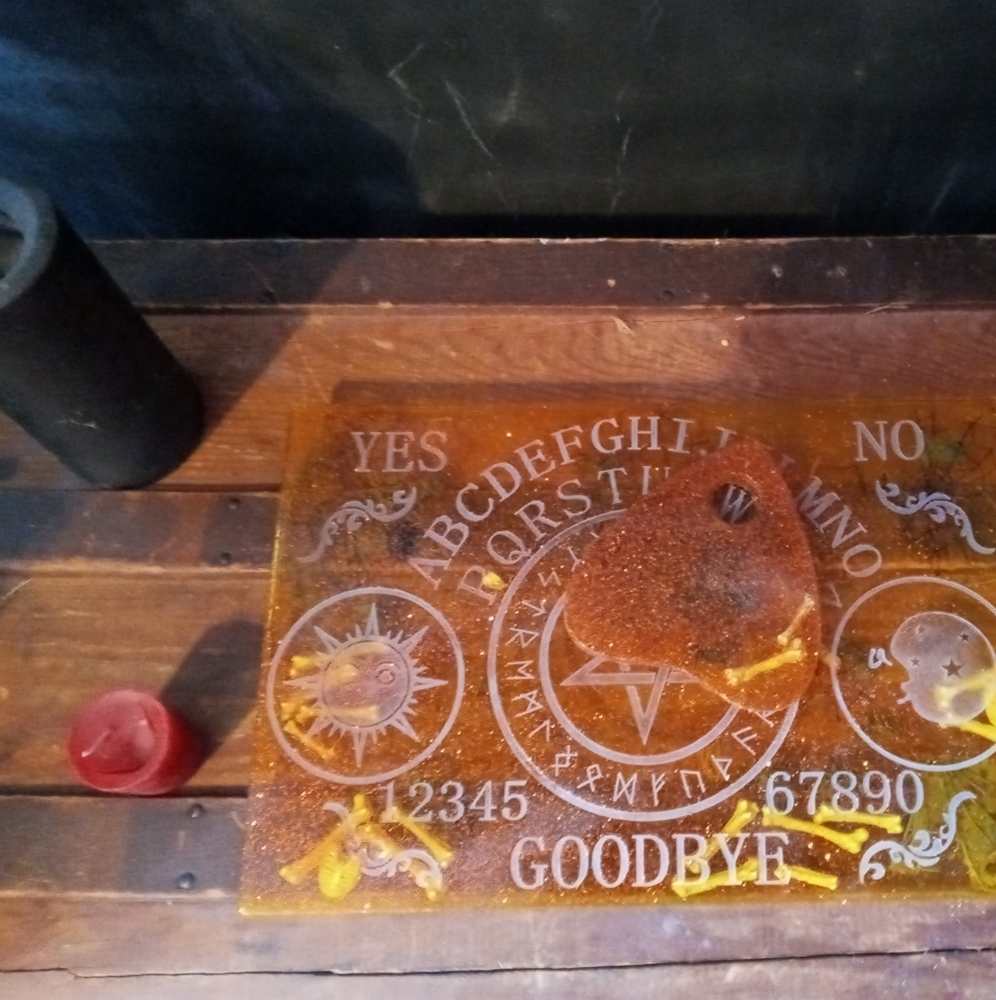 In the attic ouija board